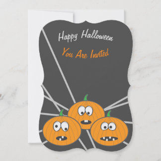 Mr Pun. Happy Halloween-uitnodigingen Kaart