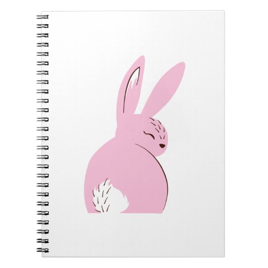 Mr Rabbit Journal - Schattig Roze! Notitieboek (Voorkant)