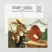  MR RABBIT PAINTING EGG BRIEFKAART (Voorkant / Achterkant)