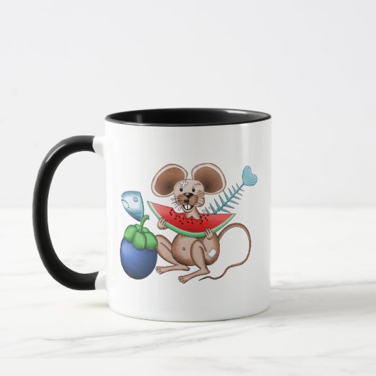 Mr. Rat enjoying his meal in the garbage restauran Mok (Links)