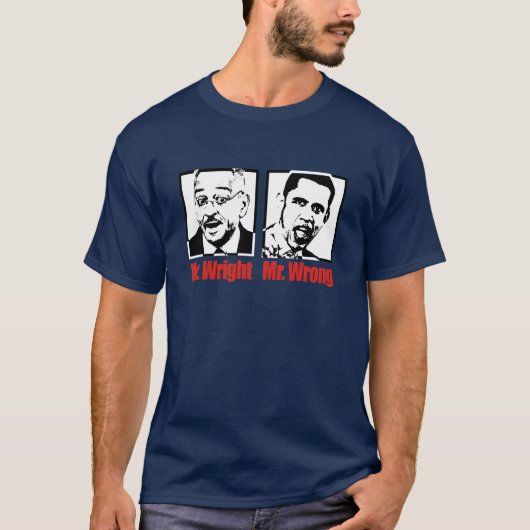 MR RECHT EN MR. VERKEERD T-SHIRT (Voorkant)