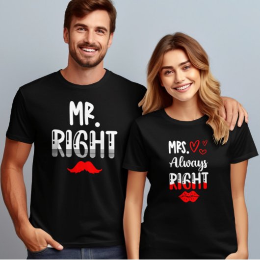 MR Rechter Valentijnsdag Paar Matching Funny Trui