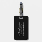 Mr reizen Bagagelabel | Gatsby geïnspireerd (Achterkant verticaal)