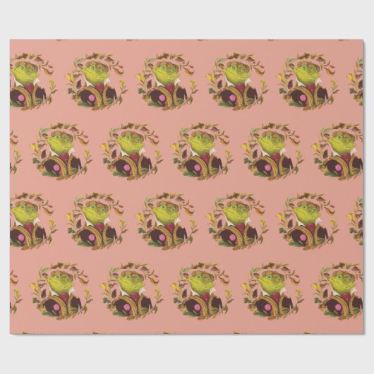 Mr Ribbitson Holiday inpakpapier (Vlak)