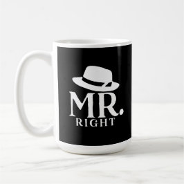 Mr. Right Coffee Mok – Grappig citaat Cadeau voor 