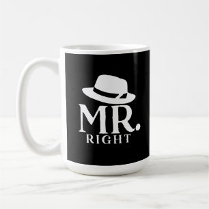 Mr. Right Coffee Mok – Grappig citaat Cadeau voor 