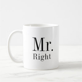 Mr. Right en Mr. Always Right Husband Koffiemok
