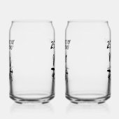 Mr. Right en Mrs. Always Right Jubileum Blikvorm Glas (Links)