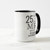 Mr Right Fun 25e jubileum Zilveren Hartjes Mok (Voorkant rechts)