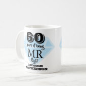 Mr Right Fun Diamond 60ste verjaardag Koffiemok (Voorkant links)