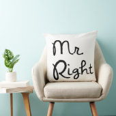 Mr. Right gooien kussen (Stoel)