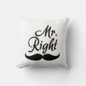 Mr Right Kussen (Voorkant)