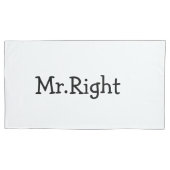Mr. Right & Mrs. Always Right Kussenslopen voor ko (Voorkant-Links)