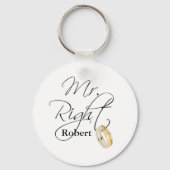 Mr. Right Sleutelhanger (Voorkant)
