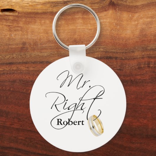 Mr. Right Sleutelhanger (Voorkant)