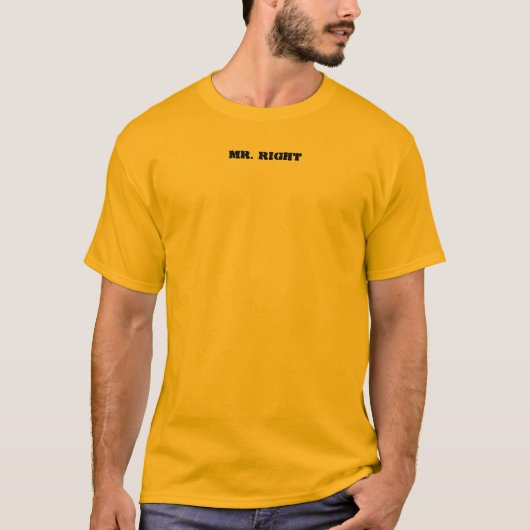 Mr Right T-shirt (Voorkant)