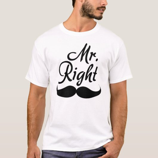Mr Right T-shirt (Voorkant)