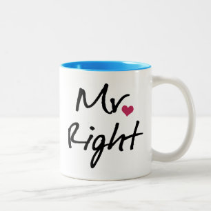 Mr Right Tweekleurige Koffiemok