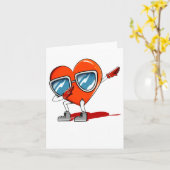 Mr Right Valentines Day Humor Matching Couples 1  Kaart (Gele Bloem)