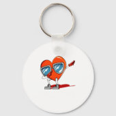 Mr Right Valentines Day Humor Matching Couples 1  Sleutelhanger (Voorkant)