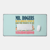 Mr Rogers heeft me niet voorbereid in mijn buurt Bureaumat (Keyboard & Muis)