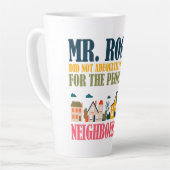 Mr Rogers heeft me niet voorbereid in mijn buurt Latte Mok (Linkerhoek)