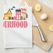 Mr Rogers heeft me niet voorbereid in mijn buurt Theedoek (Quarter Fold)