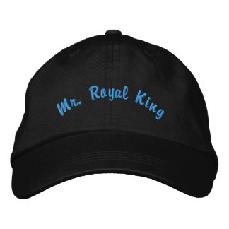 Mr Royal King Elegant Dark Theme-Hat Cool Vibe Geborduurde Pet