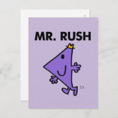 Mr Rush | Snel tempo Briefkaart (Voorkant / Achterkant)