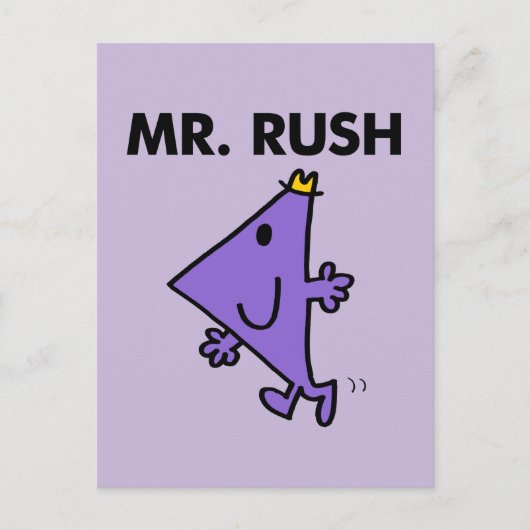 Mr Rush | Snel tempo Briefkaart (Voorkant)
