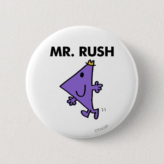 Mr Rush | Snel tempo Ronde Button 5,7 Cm (Voorkant)