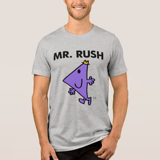 Mr Rush | Snel tempo Tri-Blend Shirt (Voorkant)