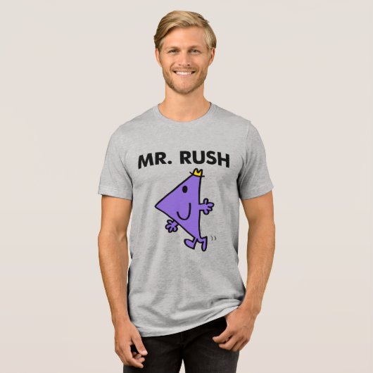 Mr Rush | Snel tempo Tri-Blend Shirt (Voorkant volledig)