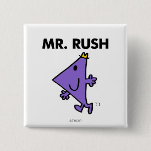 Mr Rush Snel tempo Vierkante Button 5,1 Cm