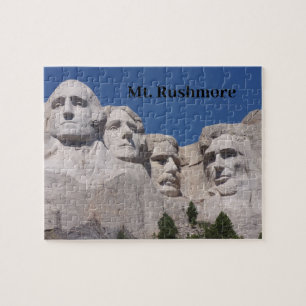 Mr. Rushmore - een close-up uitzicht. Legpuzzel