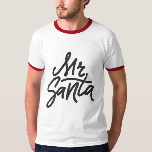 MR SANTA Ho Ho Mannen T-shirt (Voorkant)