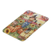 Mr. Scarecrow - Schattigee Halloween-illustratie Magneet (Linkerzijde)