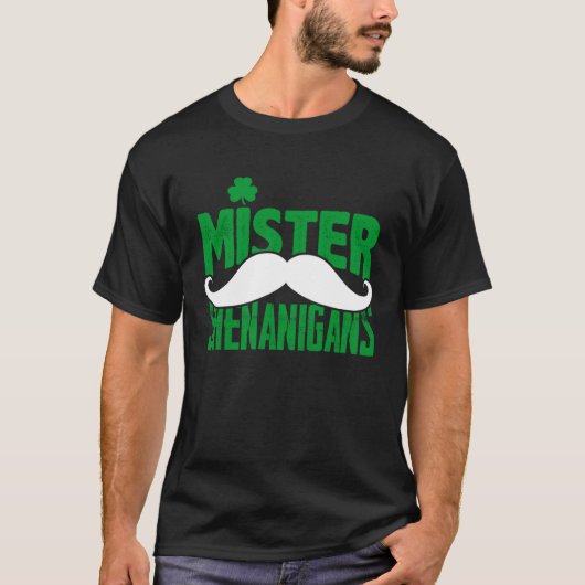 Mr. Shenanigans Drink Drink St Patricks Drinken T-shirt (Voorkant)