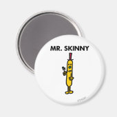 Mr Skinny | Erwten en vork Magneet (Voorkant / Achterkant)