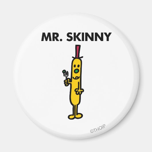 Mr Skinny | Erwten en vork Magneet (Voorkant)