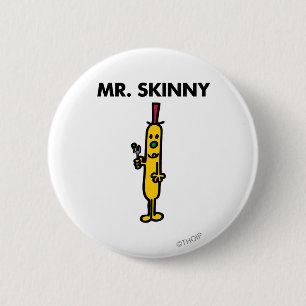 Mr Skinny Erwten en vork Ronde Button 5,7 Cm