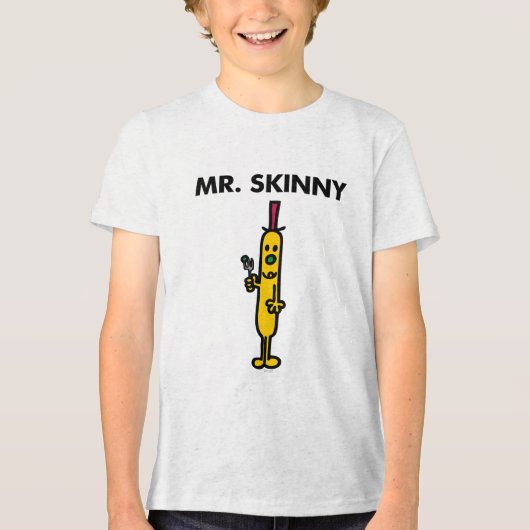 Mr. Skinny | Pea & Fork Tri-Blend Shirt (Voorkant)