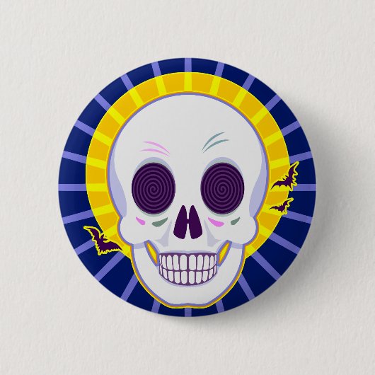 Mr Skull Ronde Button 5,7 Cm (Voorkant)
