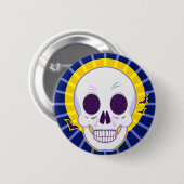 Mr Skull Ronde Button 5,7 Cm (Voorkant /achterkant)