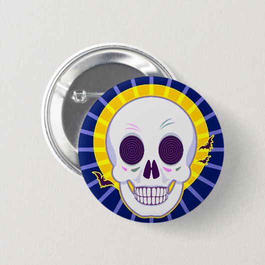 Mr Skull Ronde Button 5,7 Cm (Voorkant /achterkant)