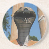 Mr. Slang AKA Cobra Hoofd ... Boeddhistische Hel Zandsteen Onderzetter (Voorkant)