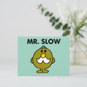 Mr Slow | Klassieke houding Briefkaart (Staand voorkant)