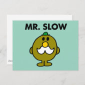 Mr Slow | Klassieke houding Briefkaart (Voorkant / Achterkant)