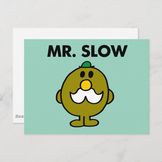 Mr Slow | Klassieke houding Briefkaart (Voorkant / Achterkant)