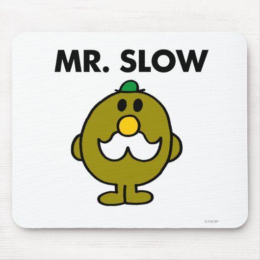 Mr Slow | Klassieke houding Muismat (Voorkant)